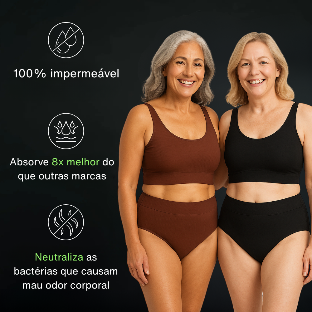Aissora™ – Cuecas Impermeáveis (De 3 peças á 6)