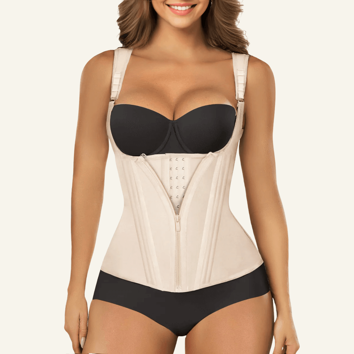 Cinta Corset Alta Compressão com Alças
