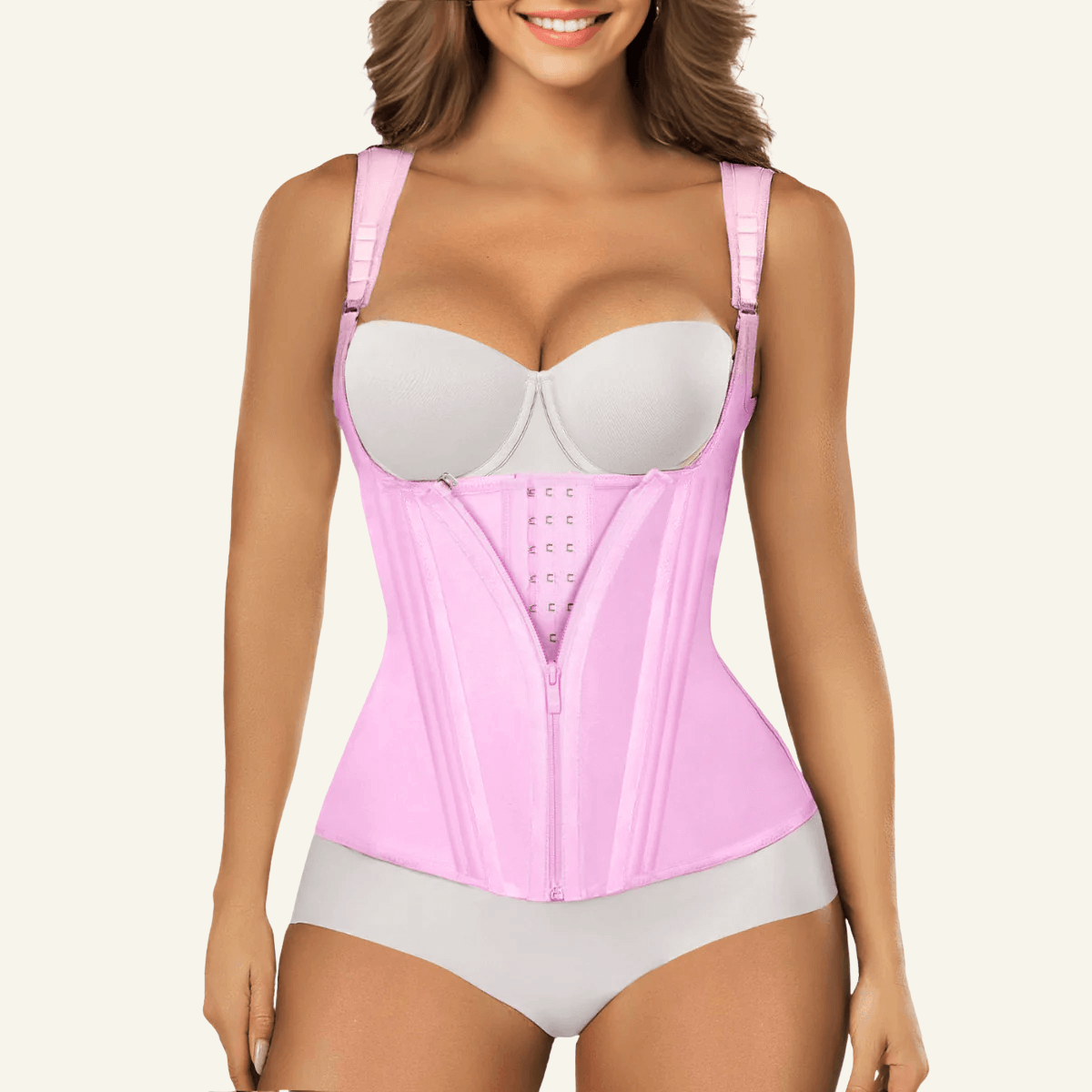 Cinta Corset Alta Compressão com Alças